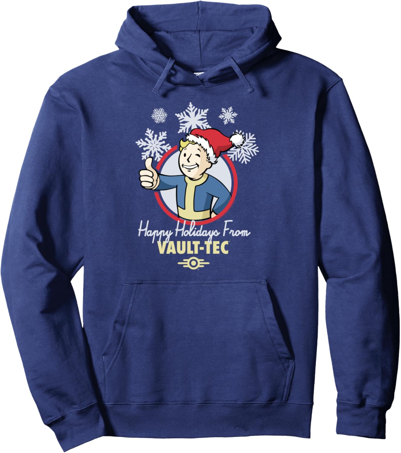 Fallout Happy Holidays from Vault-Tec Christmas Video Game Pullover Hoodie