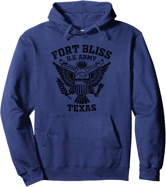 Fort Bliss US Military Base Texas TX Ft Bliss Veteran Gifts Pullover Hoodie