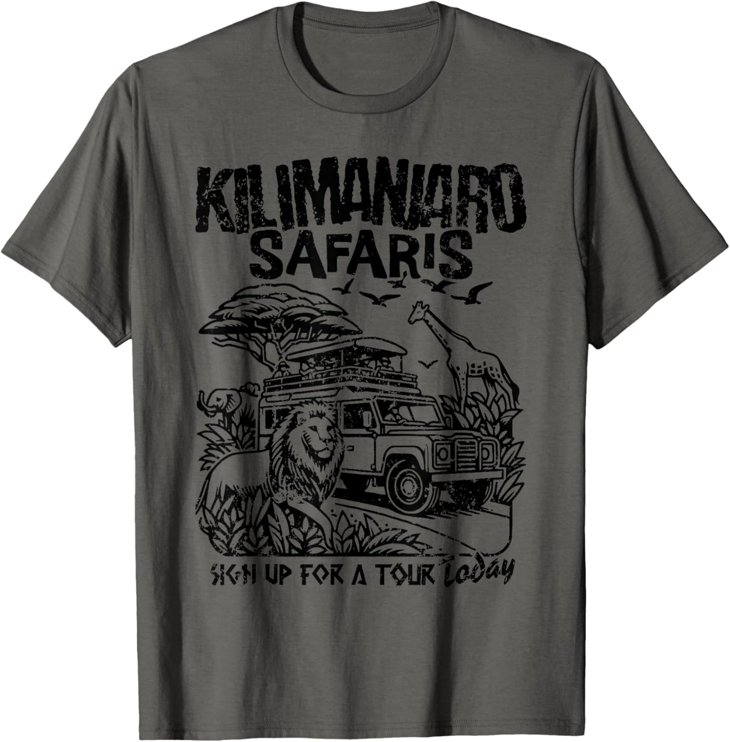 Family Journey to Kilimanjaro Animal Safari, Theme Park T-Shirt