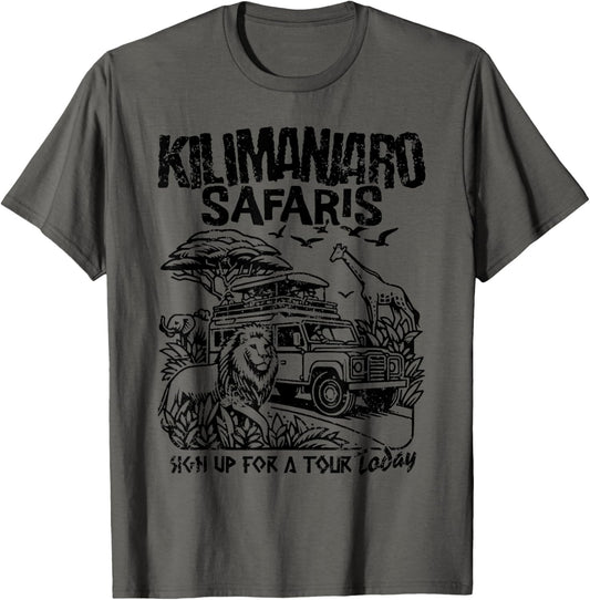 Family Journey to Kilimanjaro Animal Safari, Theme Park T-Shirt