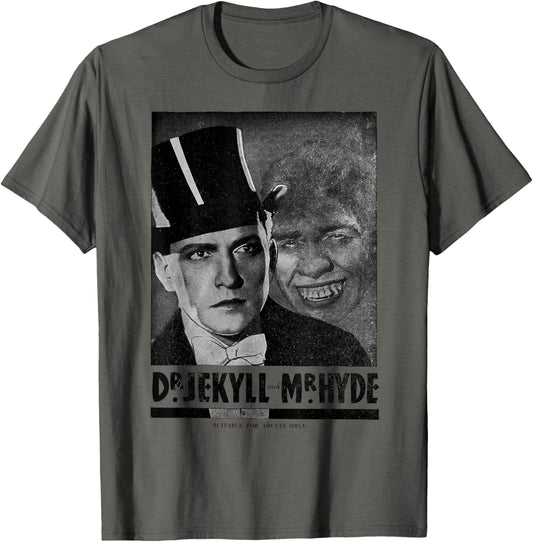Dr. Jekyll &amp; Mr. Hyde Horror Retro Halloween Monster T-Shirt