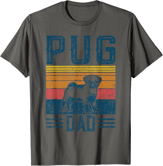 Dog | Pug Papa - Vintage Pug Dad T-Shirt