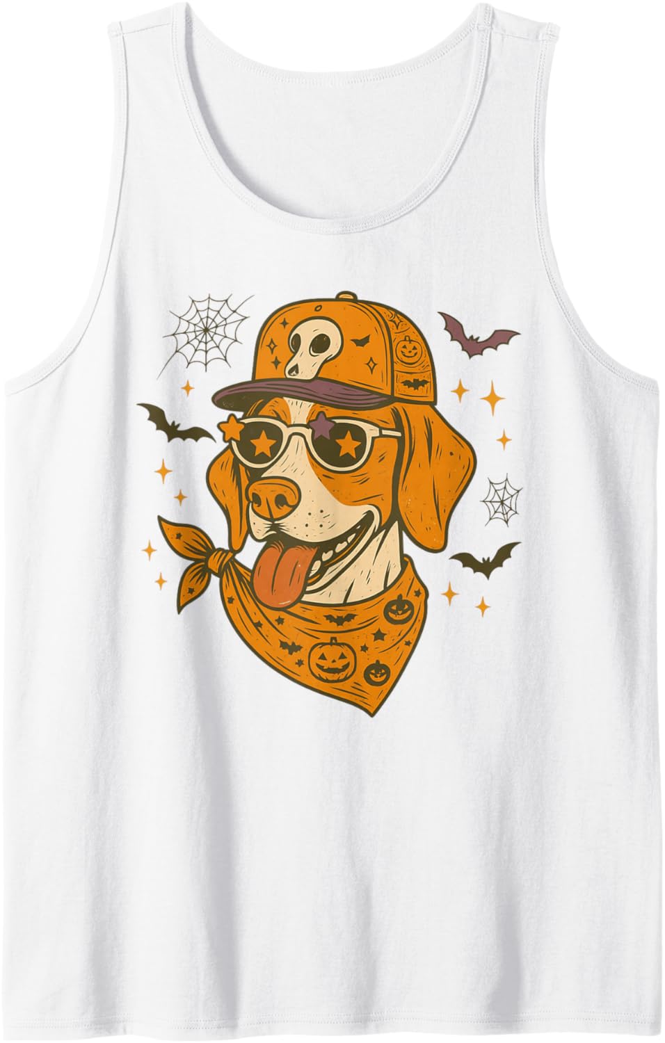 English Pointer Lover Dog Mom Halloween Vibes Spooky Season Tank Top