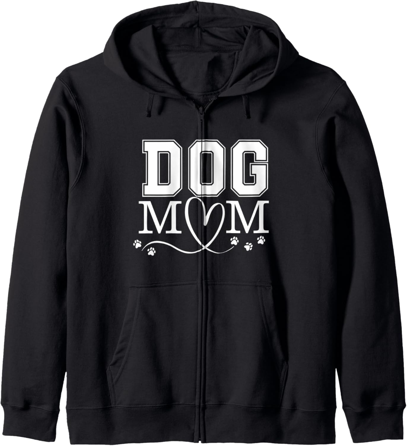Dog Mom, Dog Presents For Women, Fur Mama, Best Dog Mom Ever Zip Hoodie