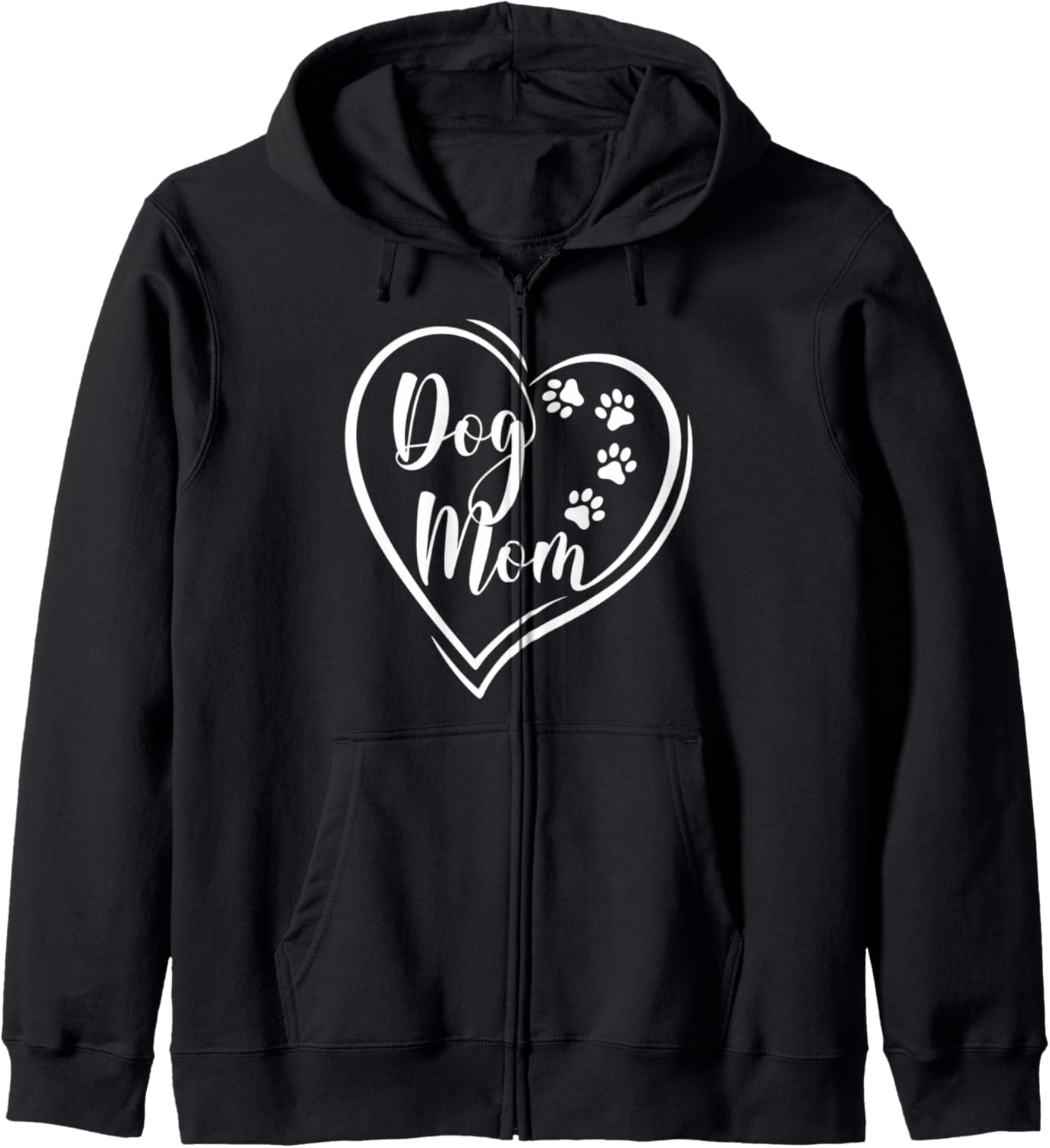 Dog Mom, Dog Presents For Women, Fur Mama, Best Dog Mom Ever Zip Hoodie