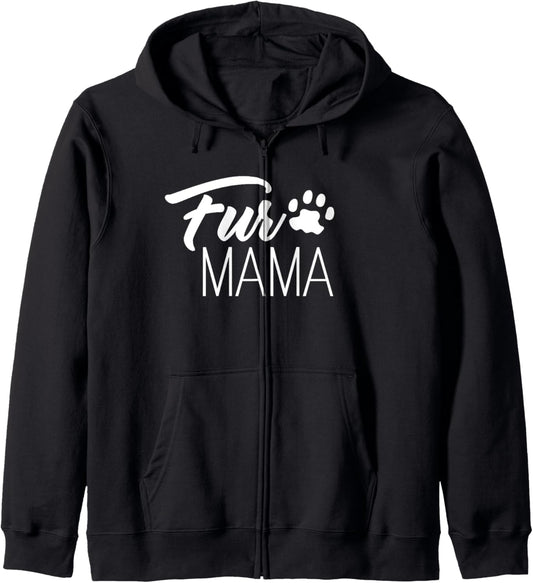 Dog Lover Funny - Fur Mama Zip Hoodie