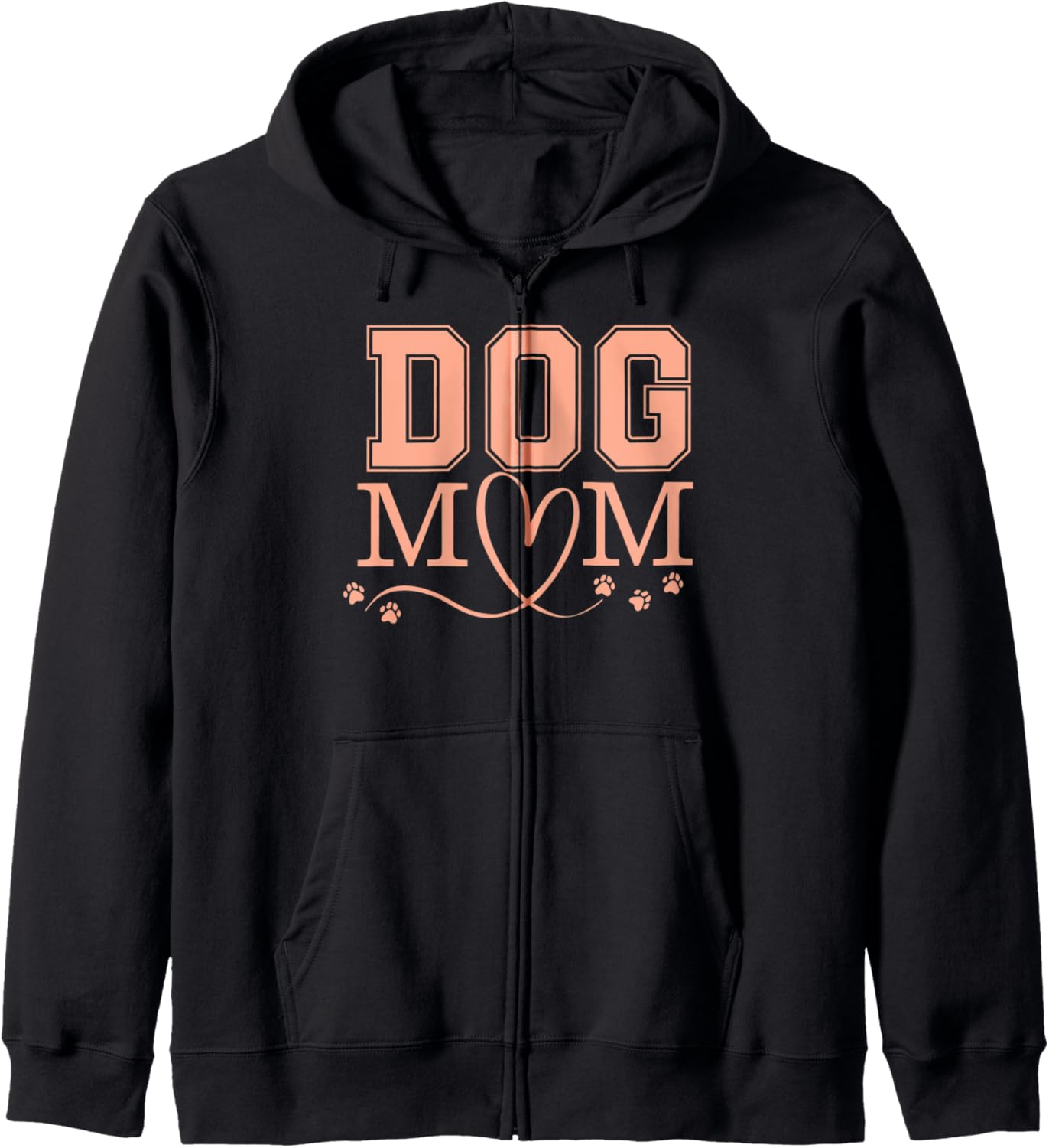 Dog Mom, Dog Presents For Women, Fur Mama, Best Dog Mom Ever Zip Hoodie