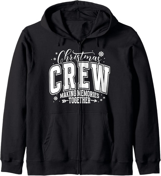 Family Christmas 2025 Making Memories Together Xmas Pajamas Zip Hoodie