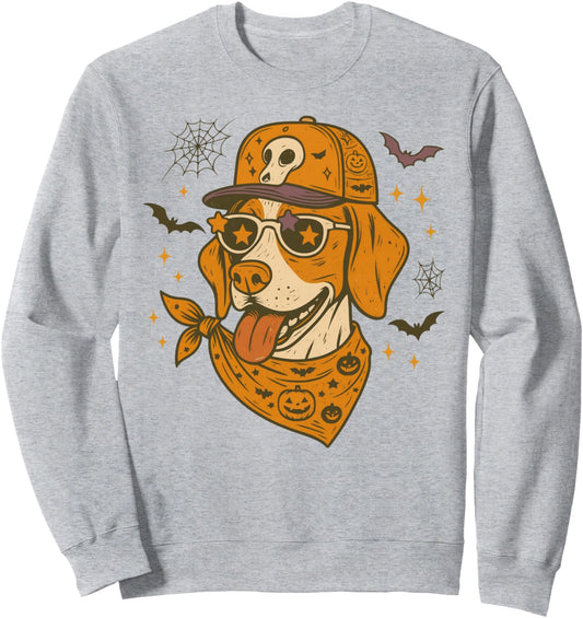 English Pointer Lover Dog Mom Halloween Vibes Spooky Season Sweatshirt
