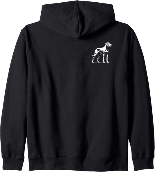 Dog Dad Mom Lover - Monochromatic Rhodesian Ridgeback Zip Hoodie