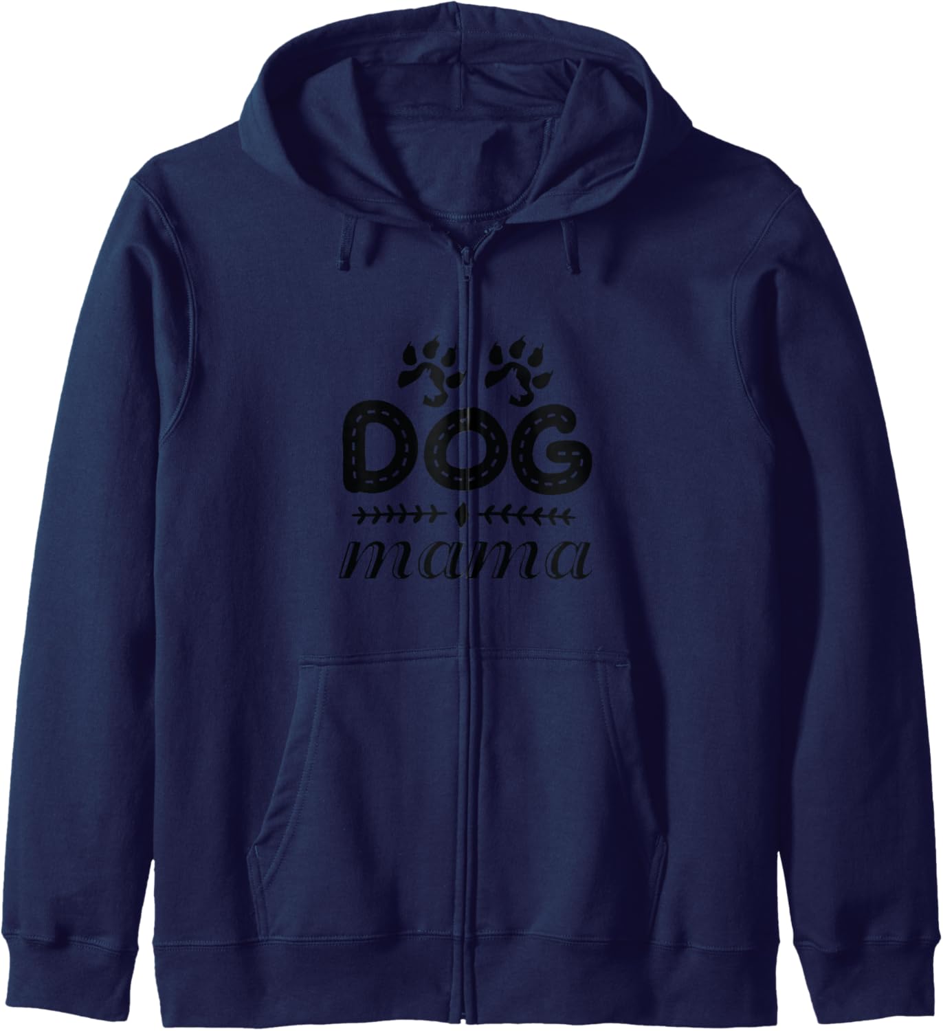 Dog Mama Fur Mom Fur Moms Cute Dog Lover Gift Zip Hoodie