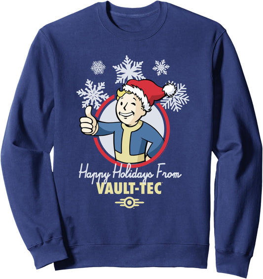 Fallout Happy Holidays from Vault-Tec Christmas Video Game Sweatshirt