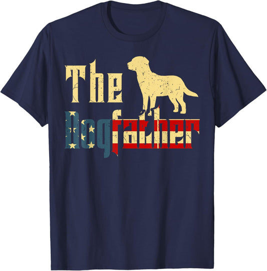 Father Day Gift Labrador Dad Dogfather Best Lab Dog 4th July Men T-Shirt