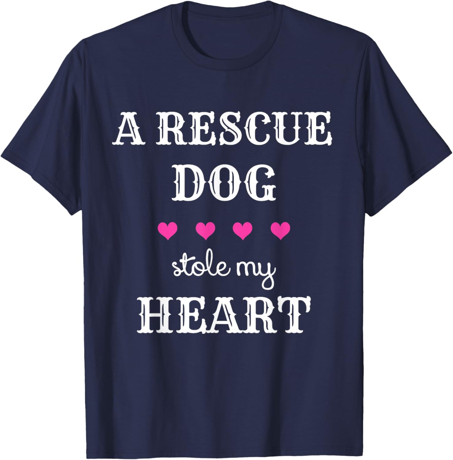 Dog Rescue T-Shirt - A Rescue Dog Stole My Heart T-Shirt for Men Women Girls Kids