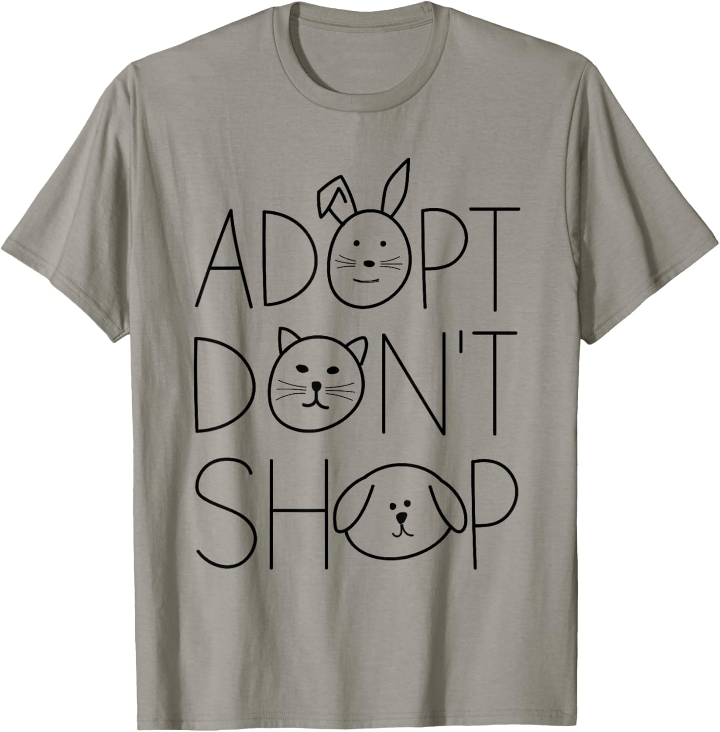 Adopt Don't Shop Animal Rescue For Animal Lovers T-Shirt