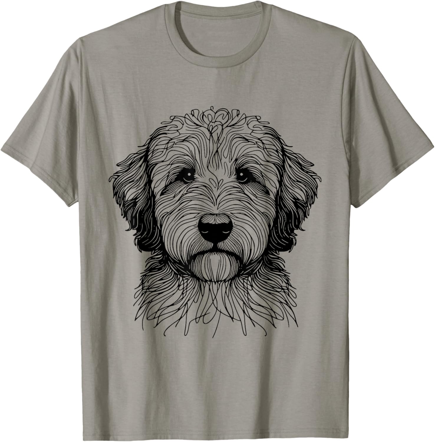 Dog Fingerprint - Aussiedoodle Dad Mom T-Shirt for Men Women