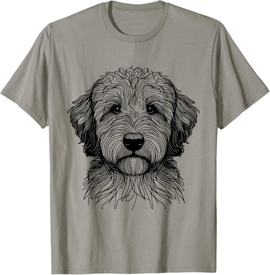 Dog Fingerprint - Aussiedoodle Dad Mom T-Shirt for Men Women