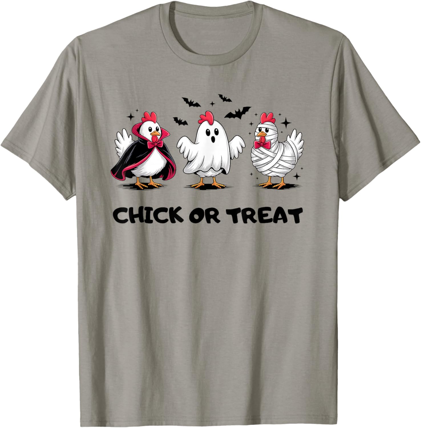 Funny Chick or Treat Halloween Spooky Season Gift Men Women T-Shirt