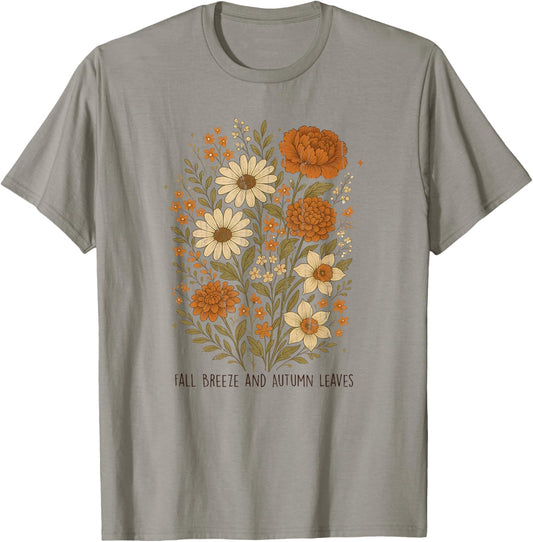 Fall Breeze and Autumn Leaves, Pumpkin Season T-Shirt