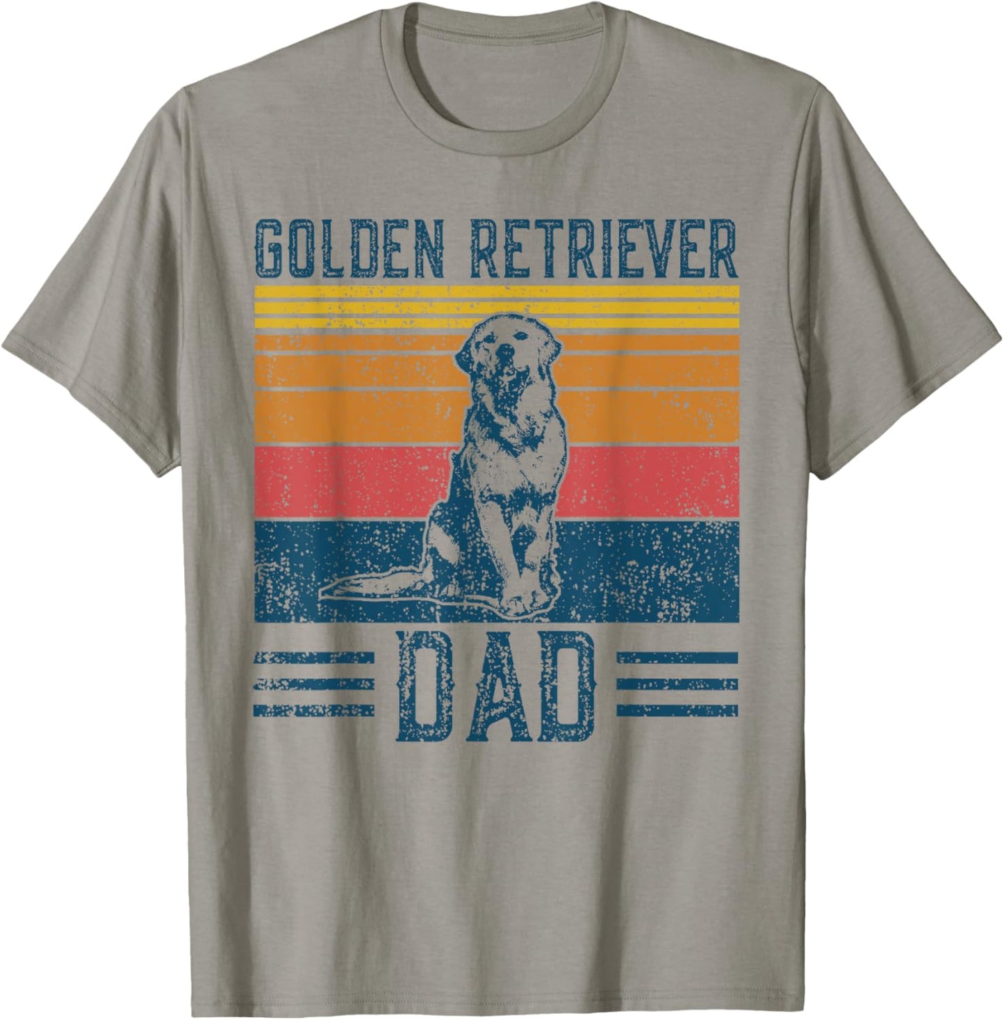 Dog Golden Dad - Vintage Golden Retriever Dad T-Shirt