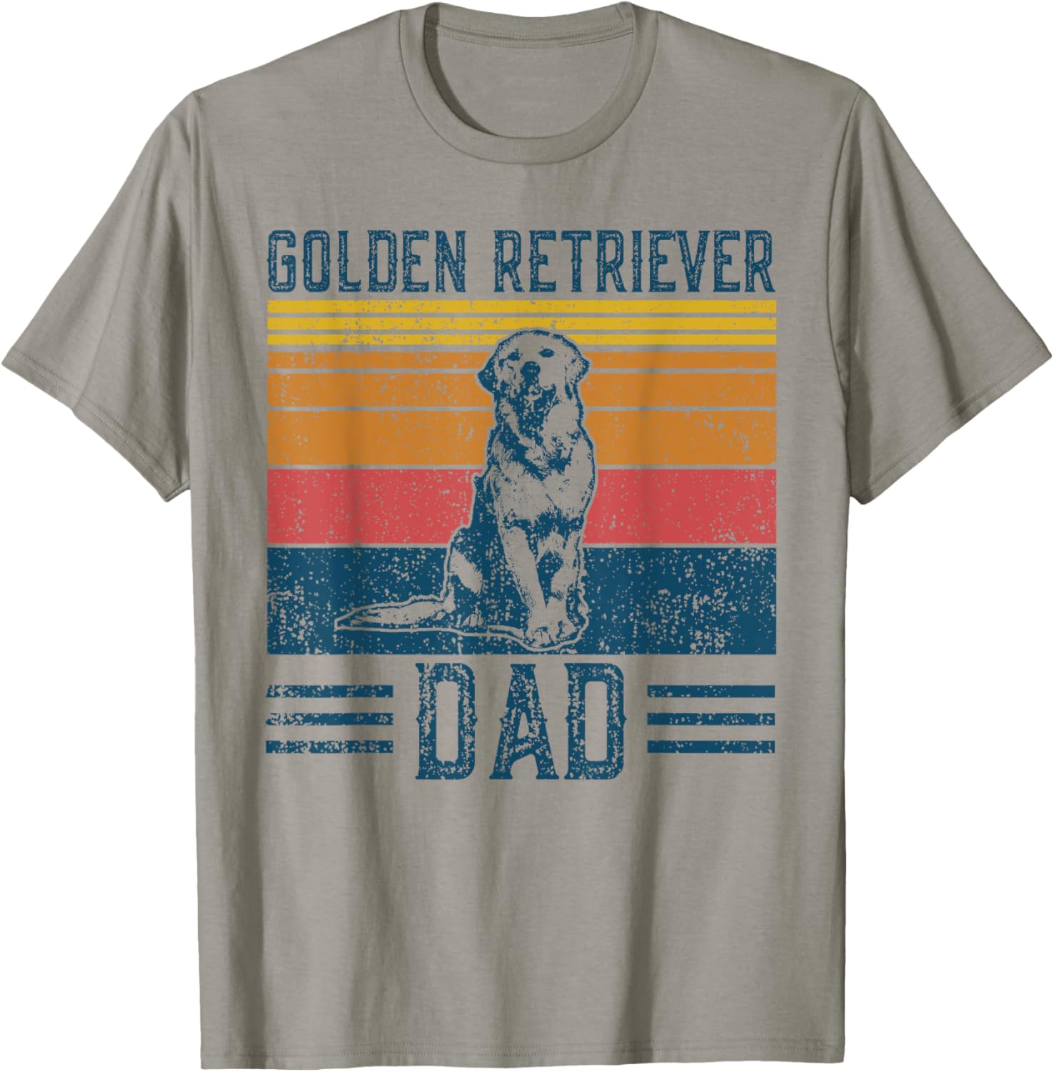Dog Golden Dad - Vintage Golden Retriever Dad T-Shirt