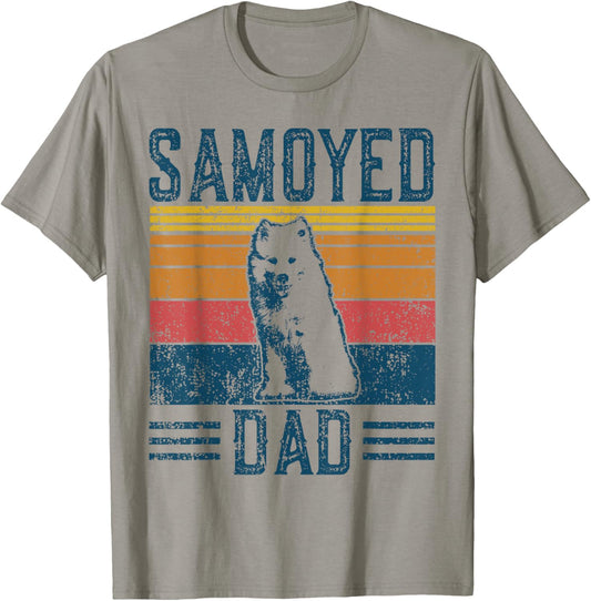 Dog Sammy Dad - Vintage Samoyed Dad T-Shirt for Men Women Girls Kids