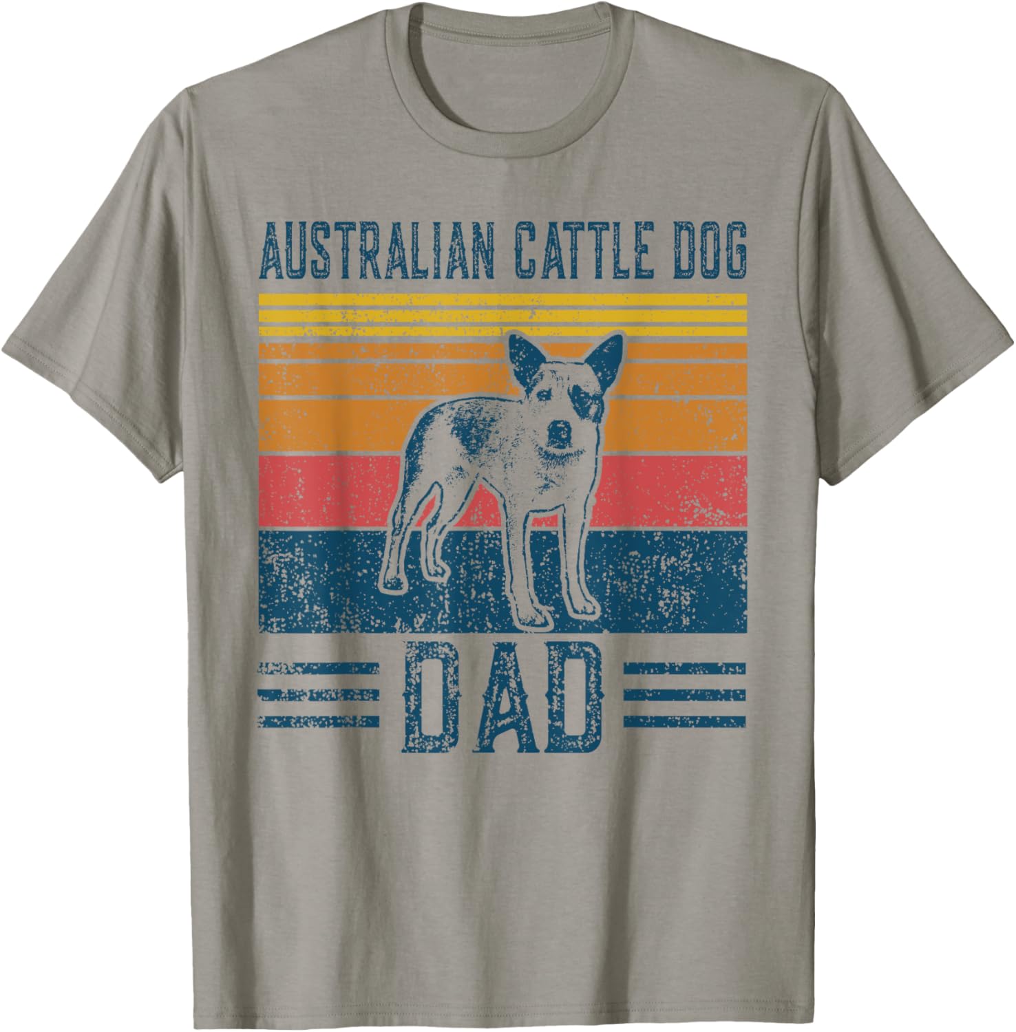 Dog | Red Heeler Papa - Vintage Australian Cattle Dog Dad T-Shirt