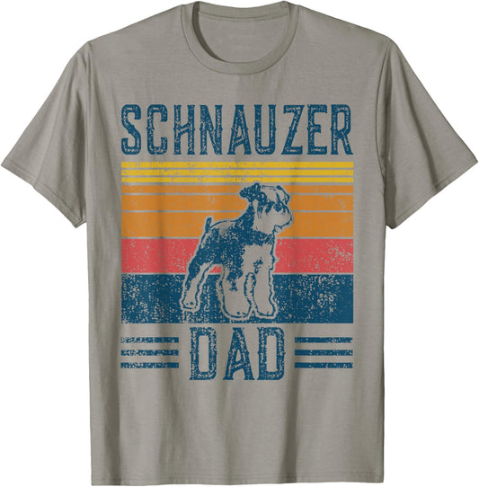 Dog | Schnauzer Pinscher Papa - Vintage Schnauzer Papa T-Shirt for Men Women Girls Kids