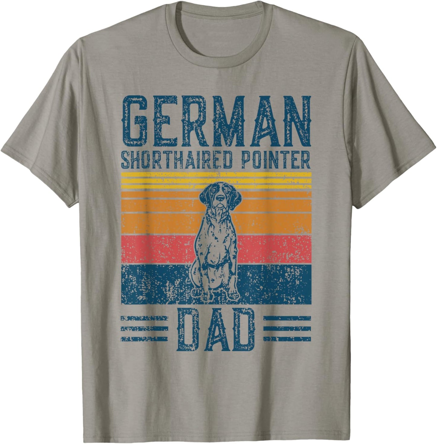 Dog GSP Dad - Vintage German Shorthaired Pointer Dad T-Shirt
