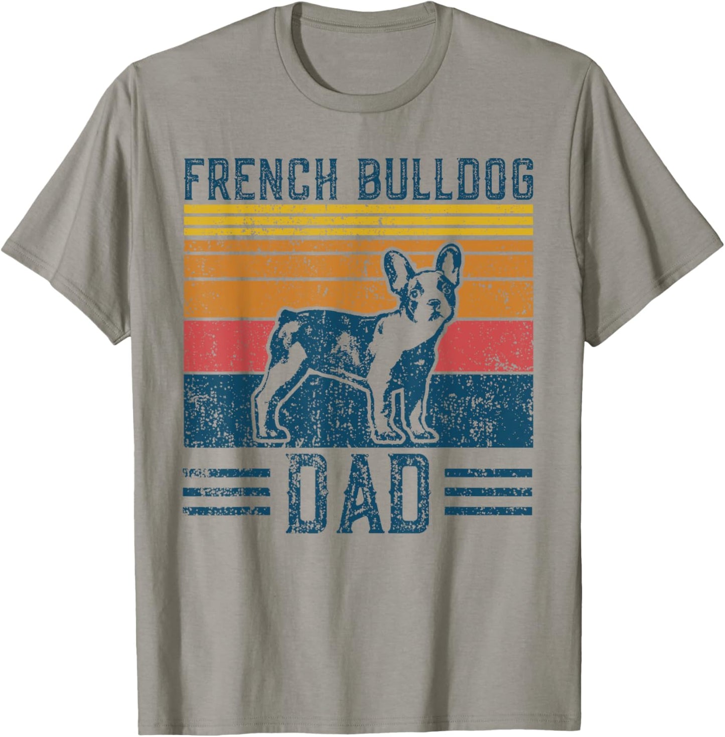 Dogs | Frenchie Dad - Vintage French Bulldog Papa T-Shirt for Men Women Kids