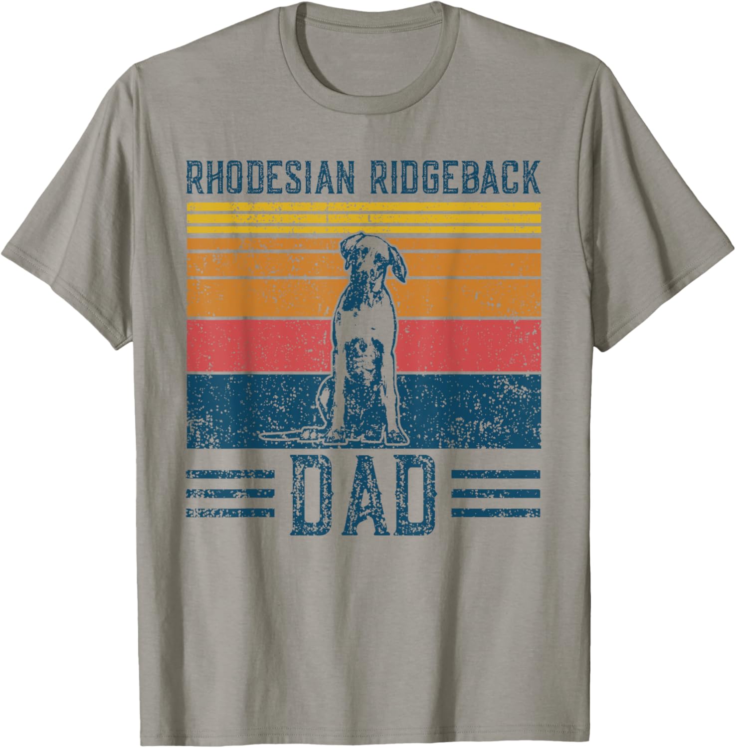 Dog Ridgeback Dad - Vintage Rhodesian Ridgeback Dad Men Women T-Shirt