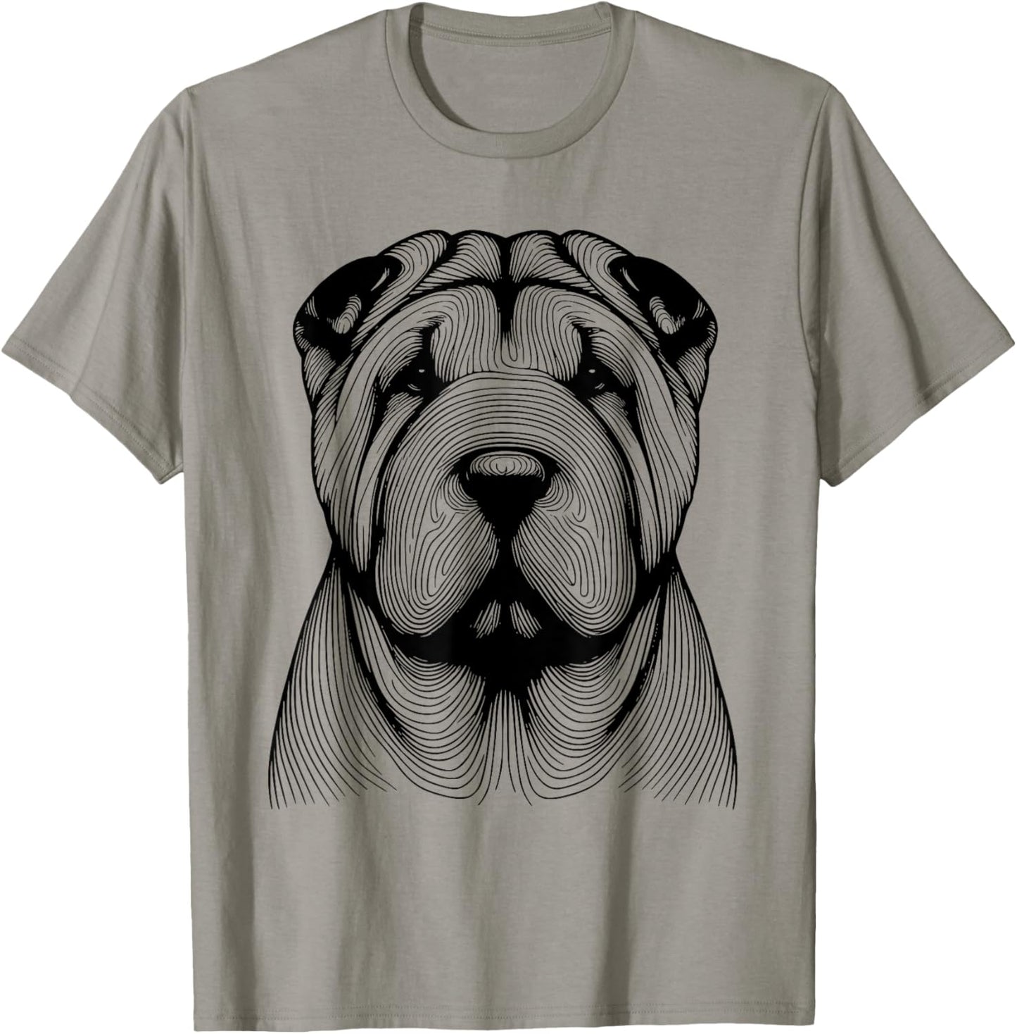 Dog Fingerprint - Shar Pei Dad Mom T-Shirt for Men Women