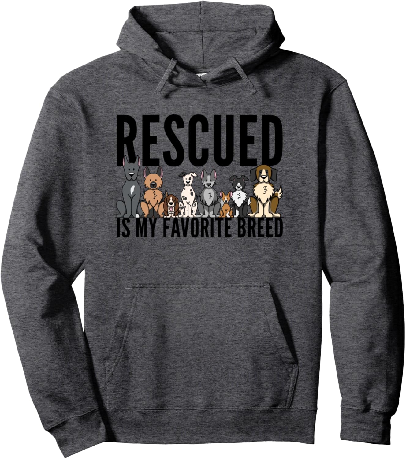 Dog Lovers Hoodie Pullover Women Men Kids - Rescue Dog Shirt Pullover Hoodie