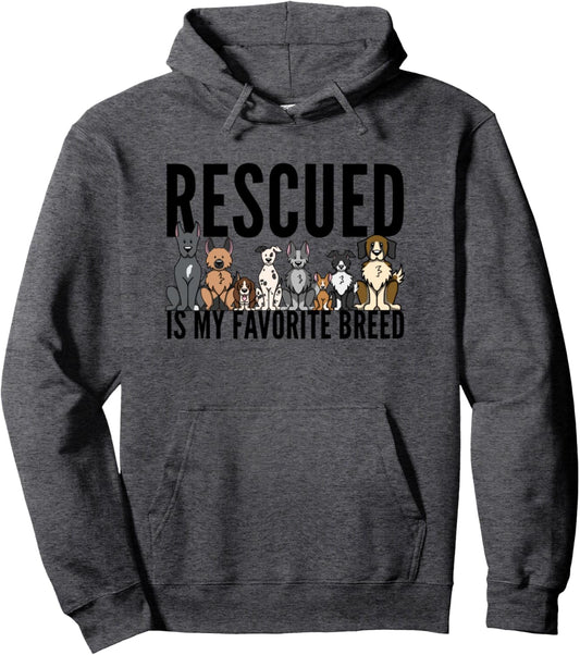 Dog Lovers Hoodie Pullover Women Men Kids - Rescue Dog Shirt Pullover Hoodie
