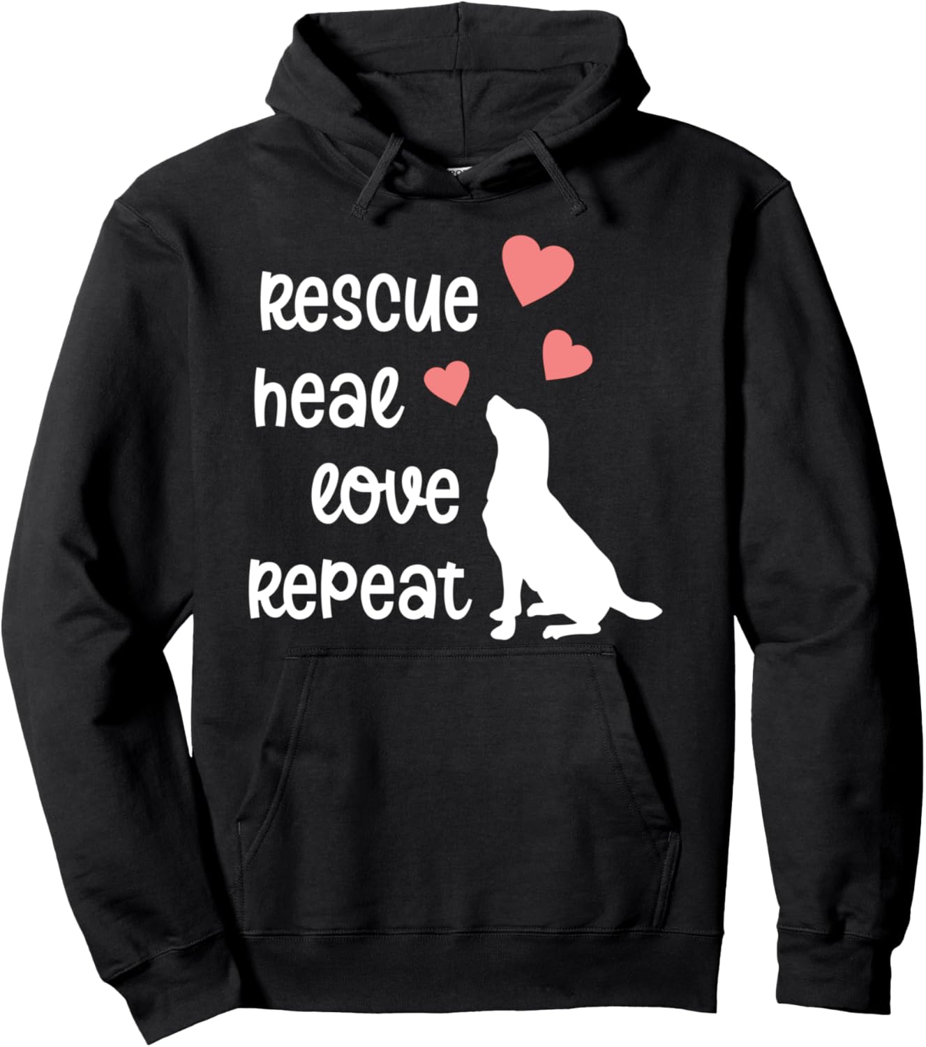 Dog Rescue Mom Mama Animal Rescue Dog Lover Womens Pullover Hoodie