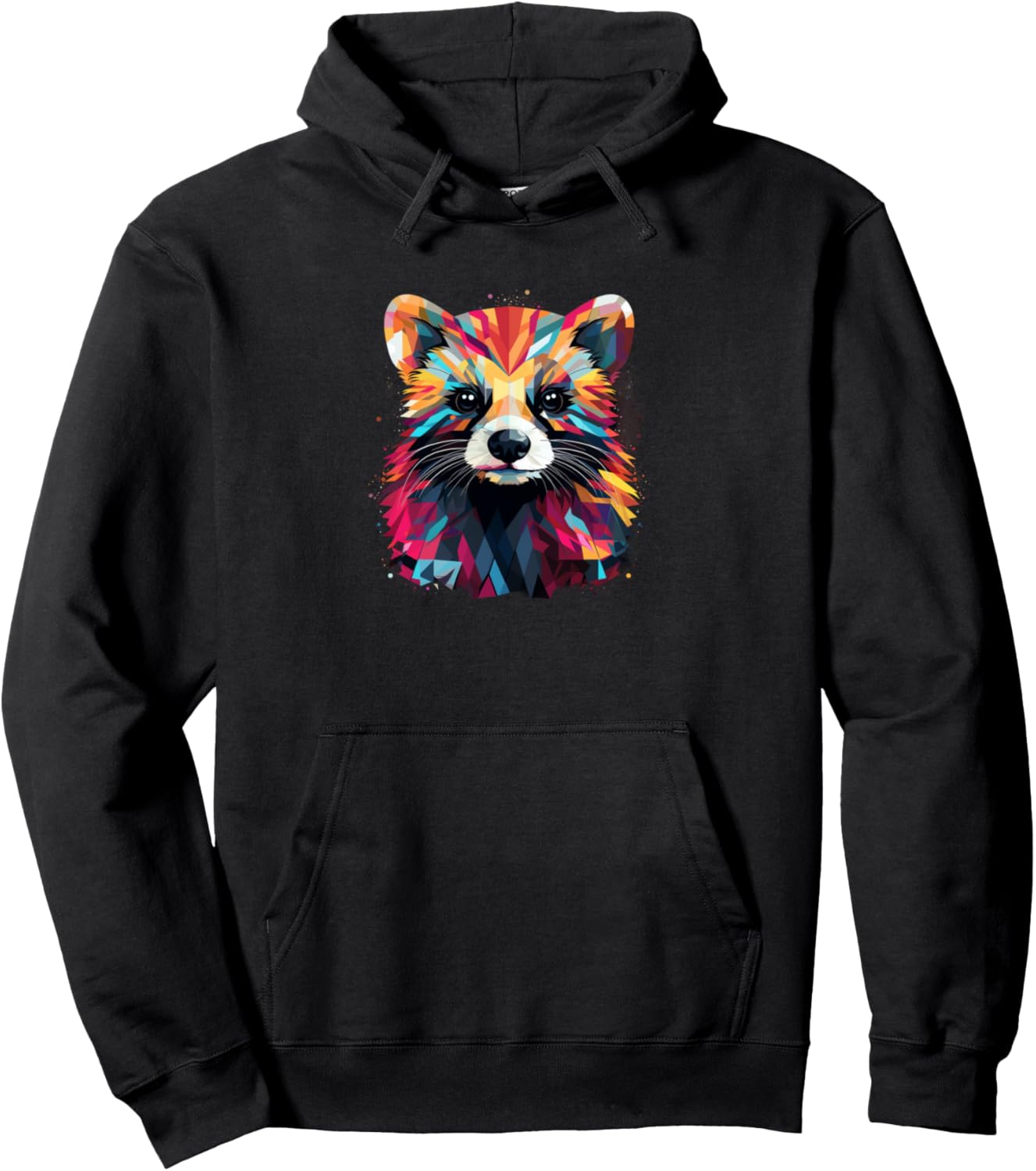 Ferret Geometric Vibrant Colors Pet Lovers Cute Women's Pullover Hoodie