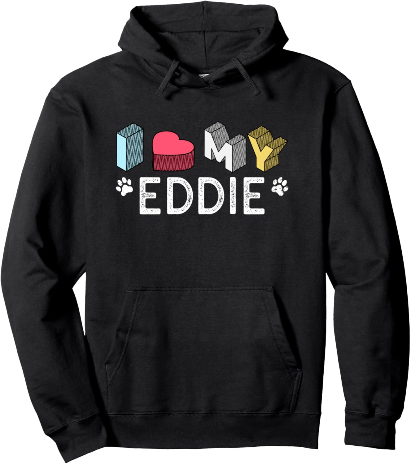 Eddie Personalized Dog Name Eddie Pet Lover Pullover Hoodie
