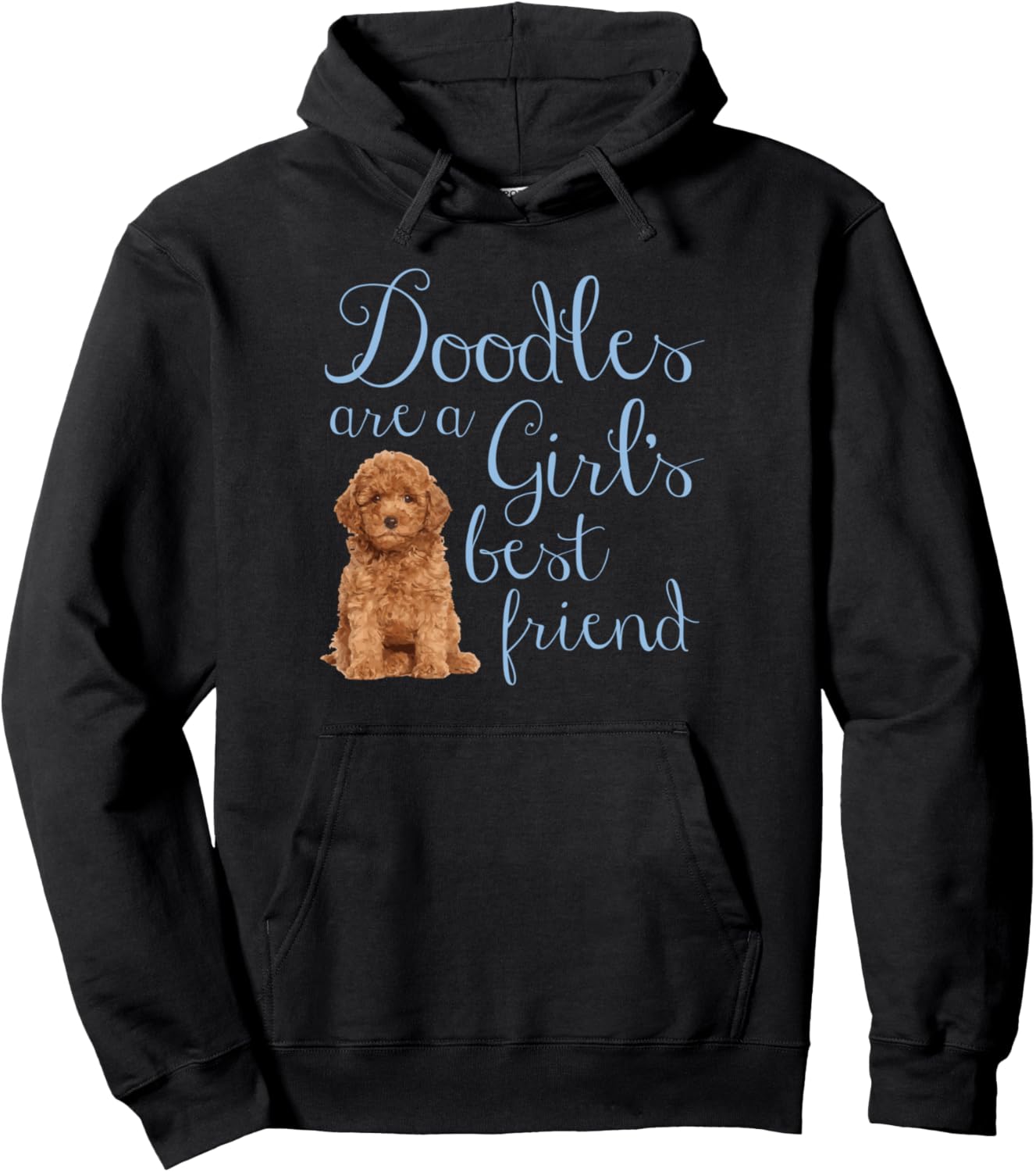 Doodles are a Girl's Best Friend Golden Labradoodle Dog Mom Pullover Hoodie