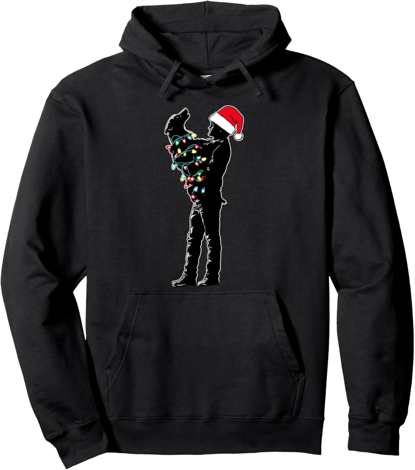 Dog Rescue Adoption Animal Rescue Christmas Hat Xmas Pullover Hoodie