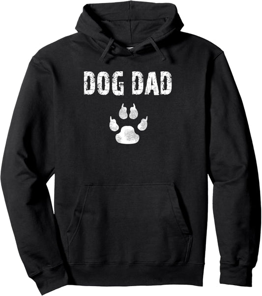 Dog Dad Paw Pullover Hoodie