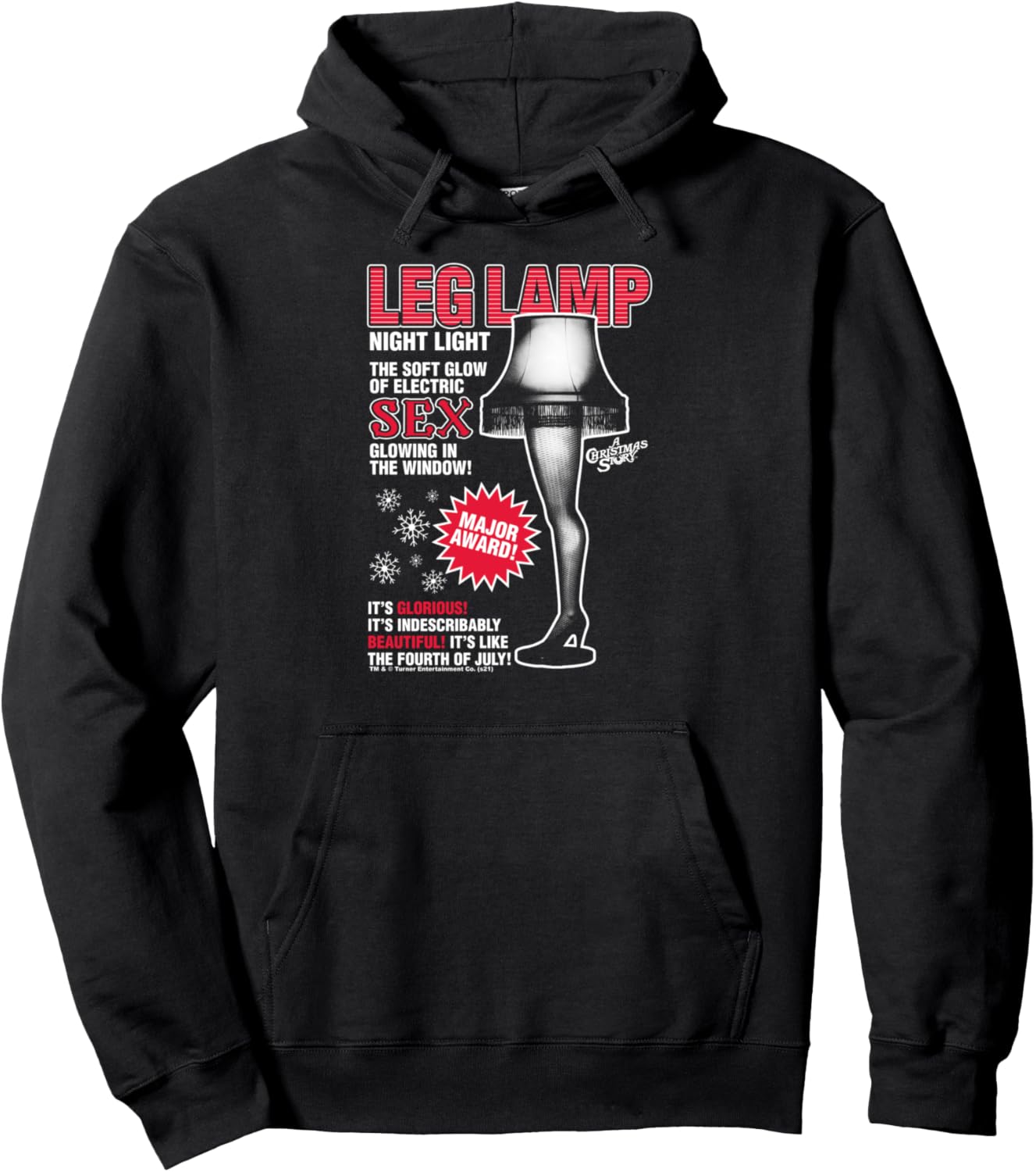 A Christmas Story Leg Lamp Vintage Ad Funny Holiday Pullover Hoodie