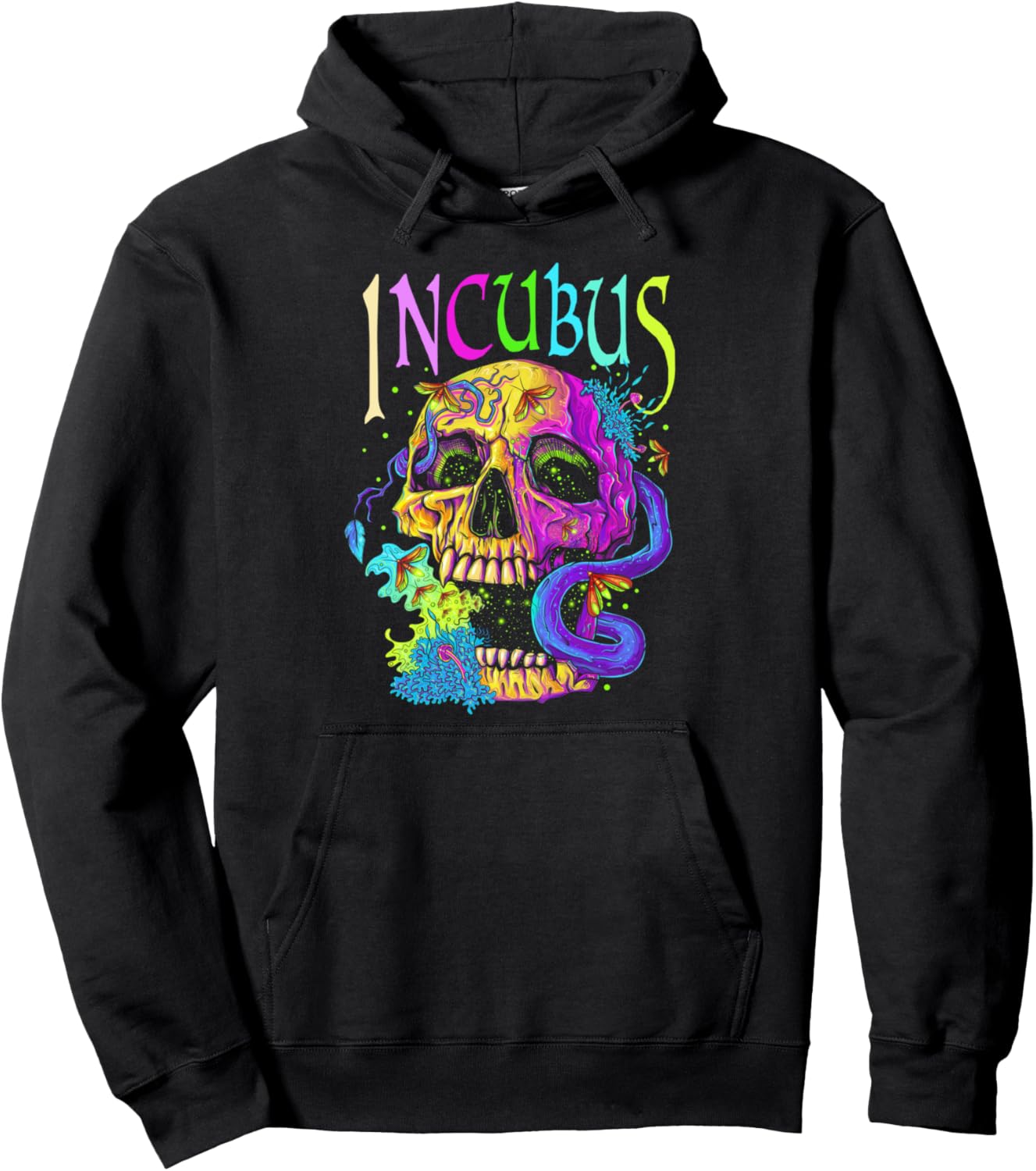 A Crow Left Skull Morning And Flower Incubus View Pullover Hoodie