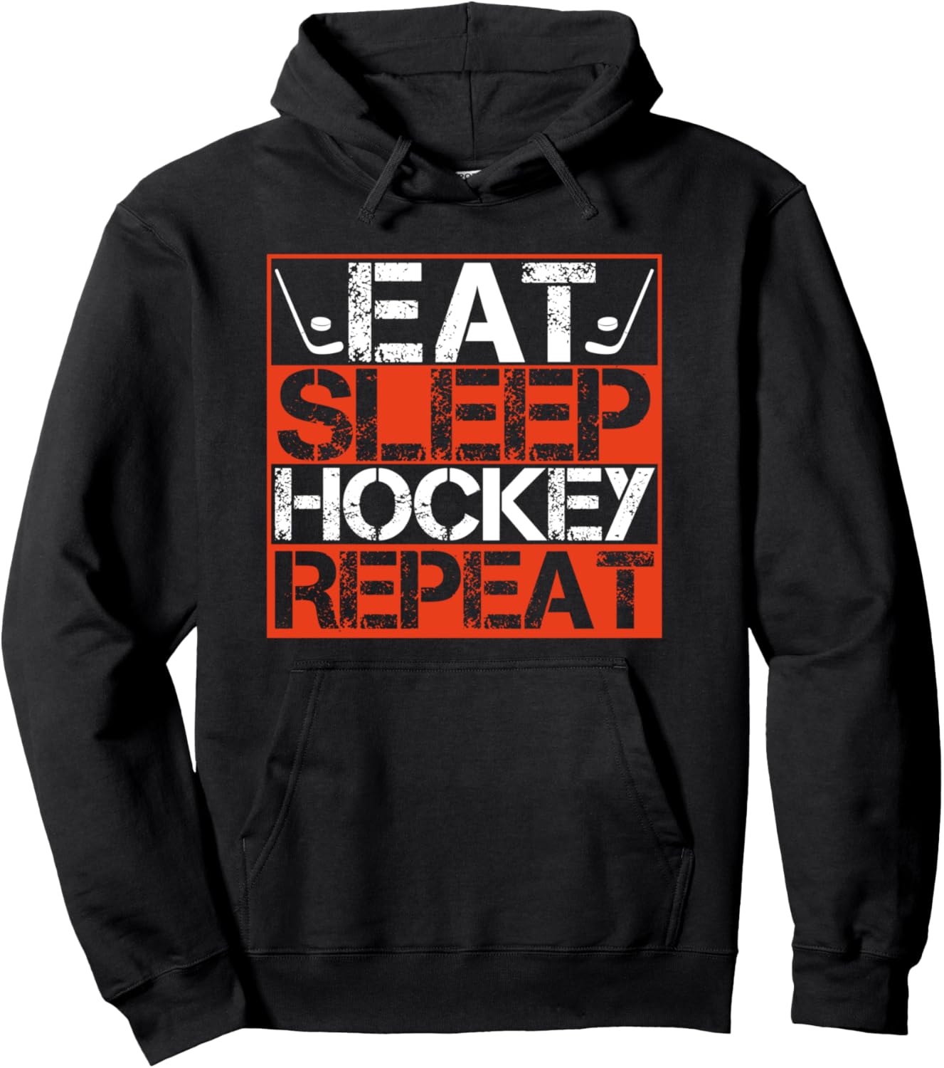 Eat Sleep Hockey Repeat Sport Themed Youth Boy Christmas Tee Pullover Hoodie