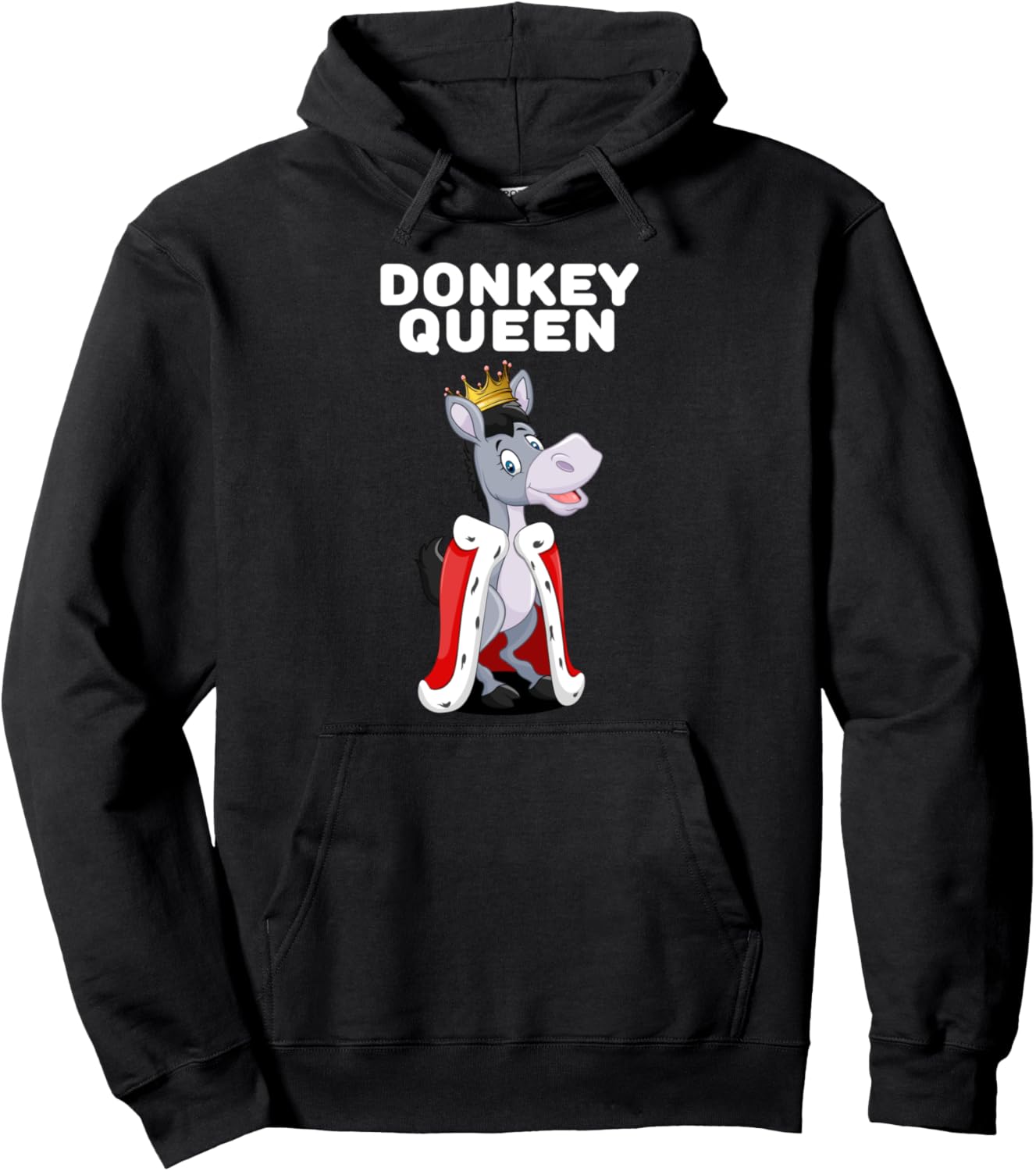 Donkey Queen | Womens Donkey Lover Shirt | Pet Donkey Pullover Hoodie