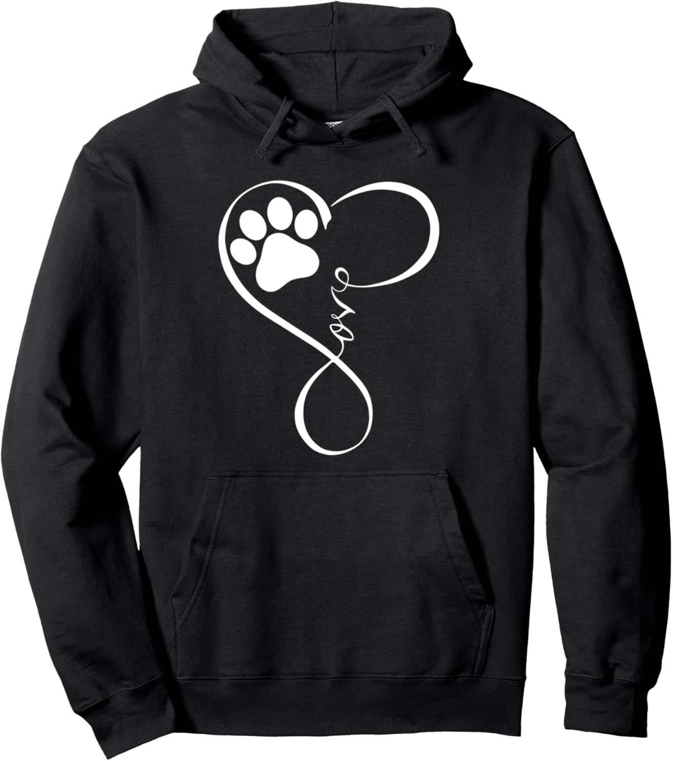 Dog Hoodie Fun Pawprint Design Hoodie Gift Love Dogs Hoodies Pullover Hoodie