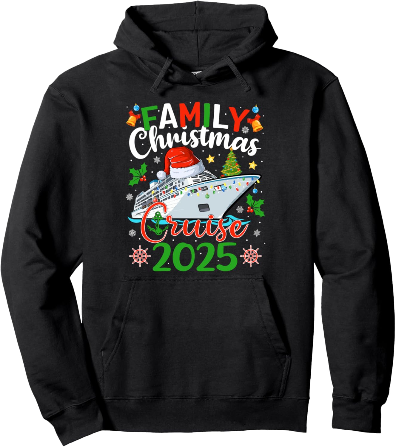 Family Christmas Cruise 2025 Matching Family Cruise Xmas Pullover Hoodie