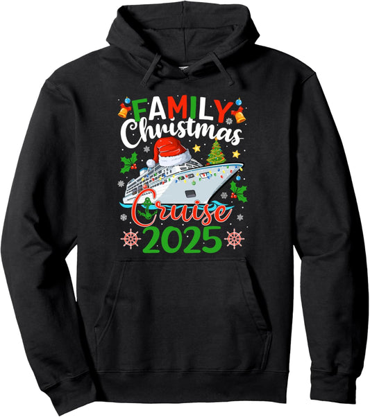 Family Christmas Cruise 2025 Matching Family Cruise Xmas Pullover Hoodie