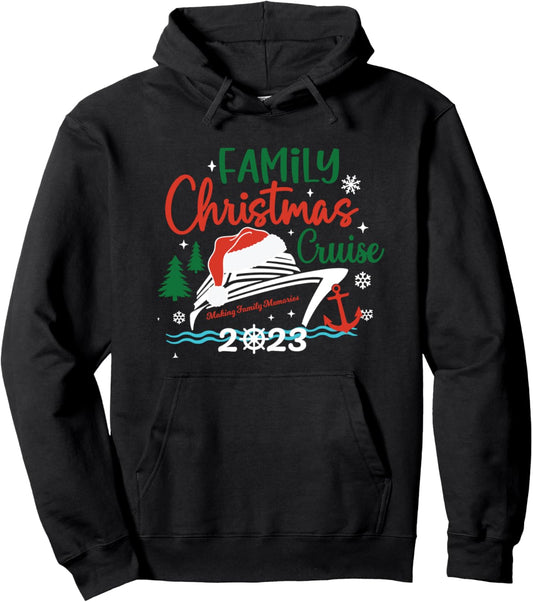 Family Christmas Cruise 2023 Merry Cruisemas Xmas Matching Pullover Hoodie