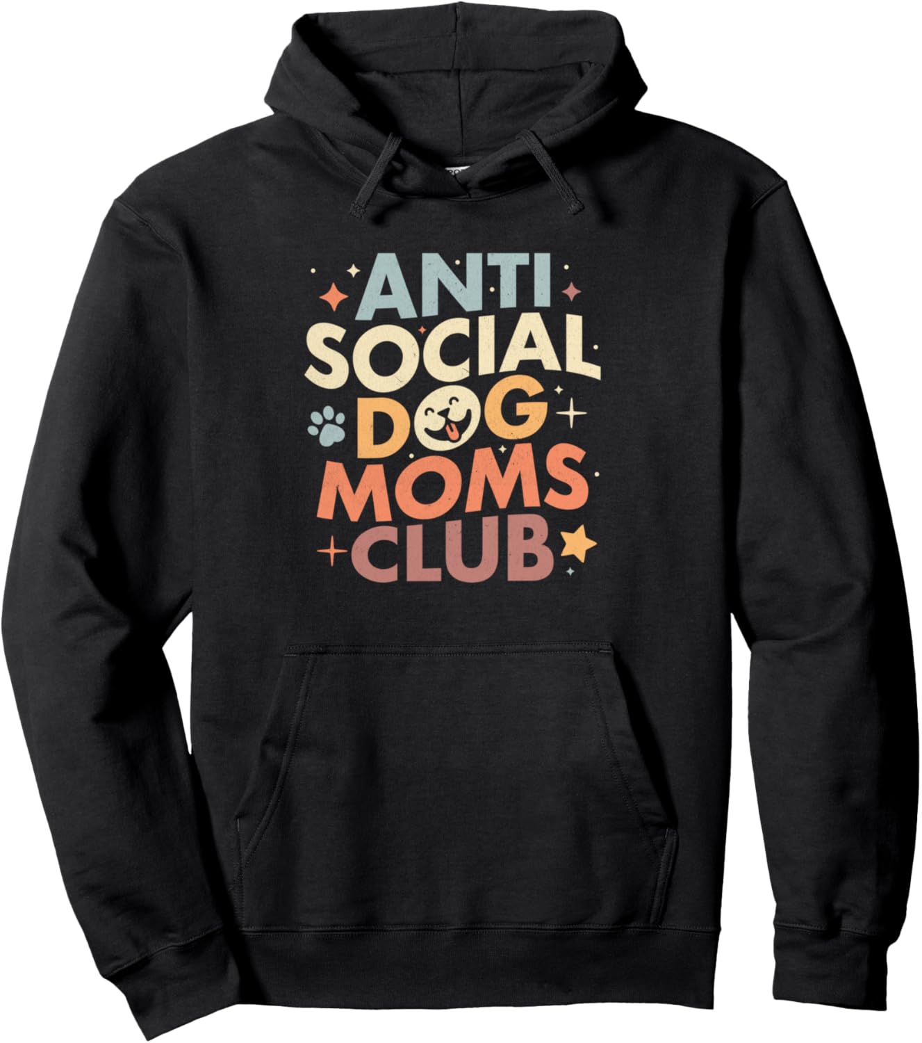 Funny Anti-Social Dog mom club owner Pullover Hoodie