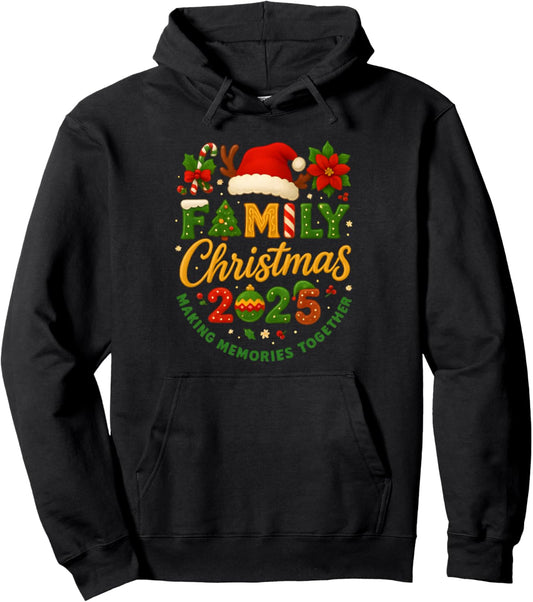 Family Christmas 2025 Matching Family Christmas Squad Xmas Pullover Hoodie